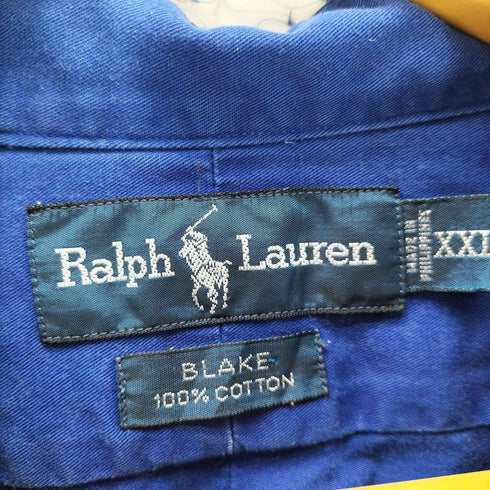 ラルフローレン RALPH LAUREN BLAKE バンドカラー ポニー刺繍 L/S シャツ メンズ import:XXL